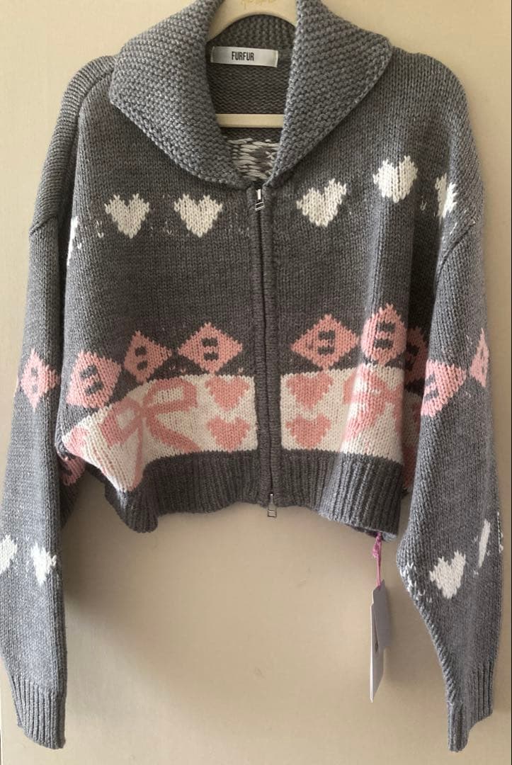 FURFUR リボンカウチンニットカーディガン