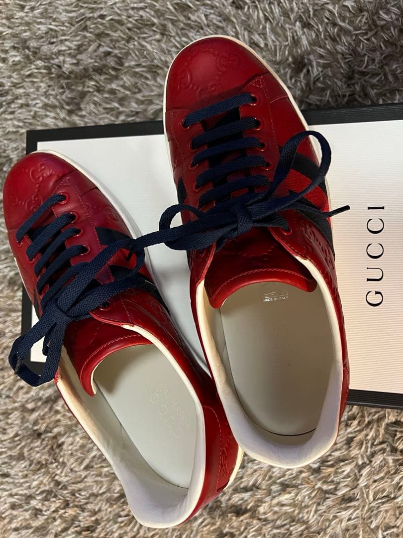 グッチ　美品　スニーカー　エース 26cm 7 1/2