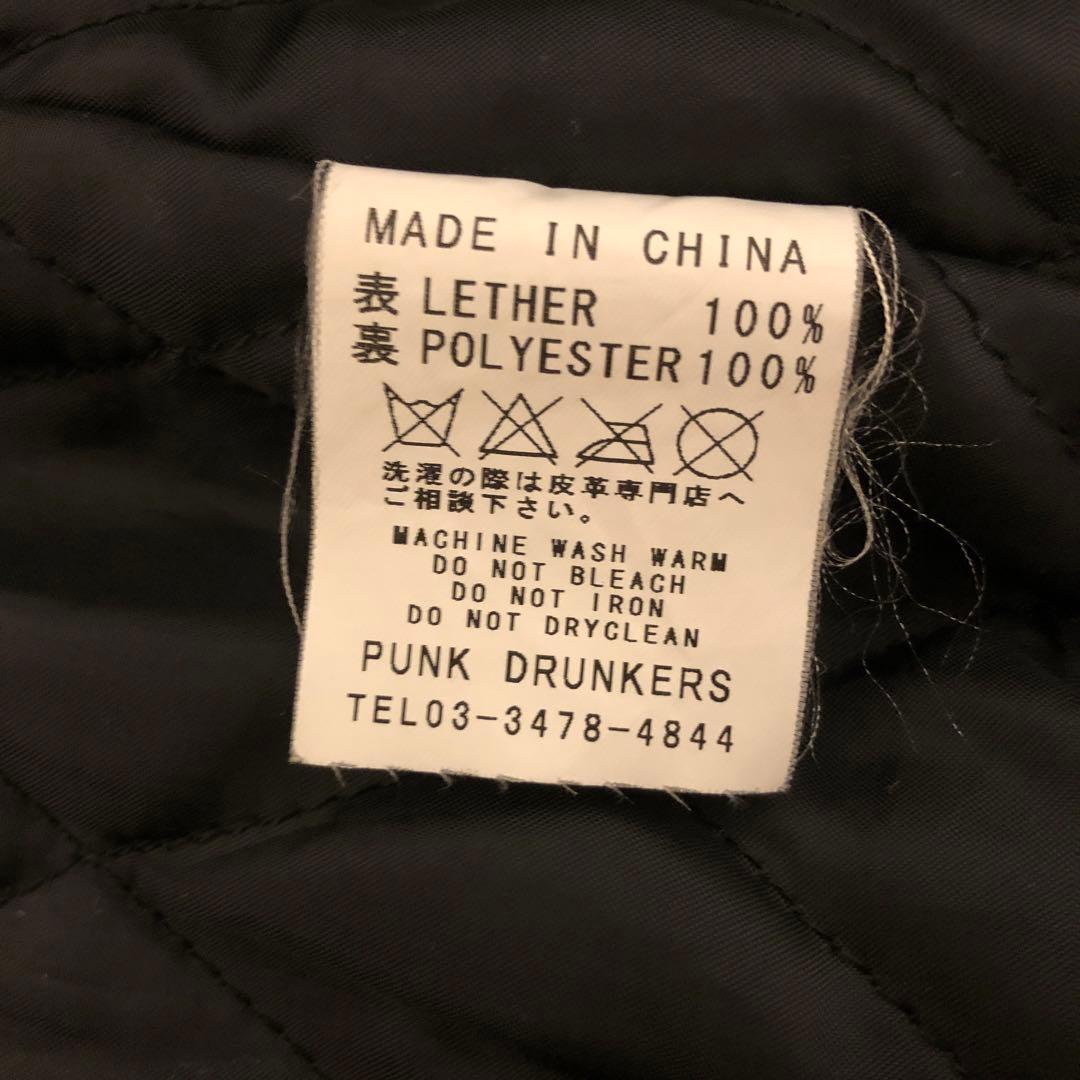 PUNK DRUNKERS レザージャケット XL