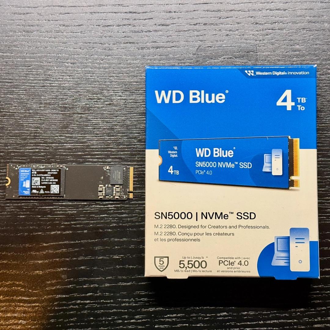 内蔵型SSD WD Blue SN5000 NVMe 4TB M.2 SSD