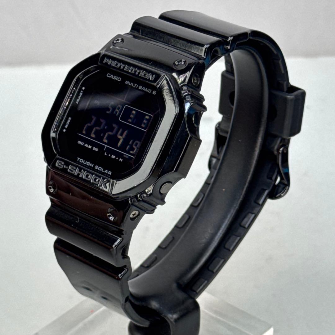 ②極美品 G-SHOCK GW-M5610BB 電波ソーラー ブラック 反転液晶
