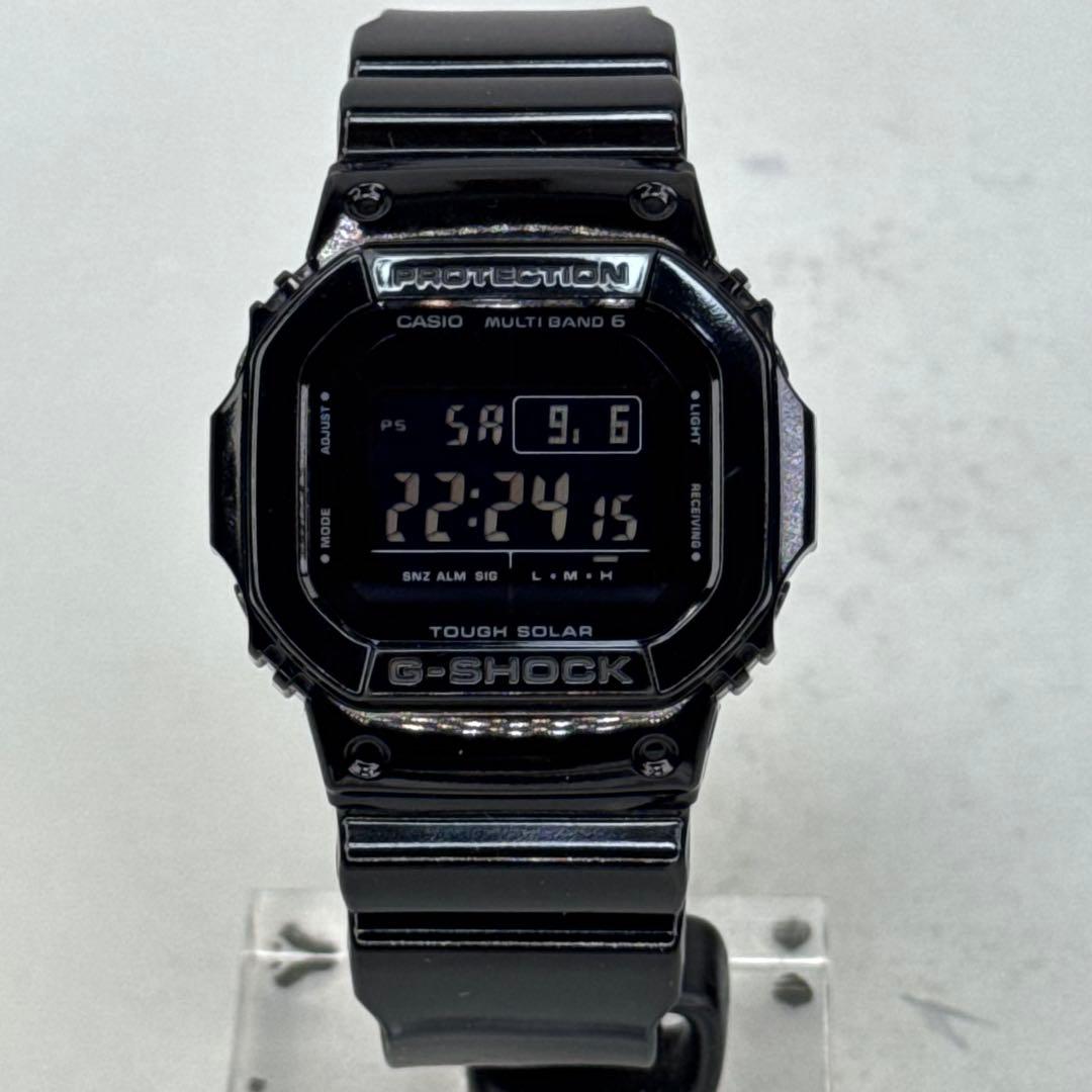 ②極美品 G-SHOCK GW-M5610BB 電波ソーラー ブラック 反転液晶