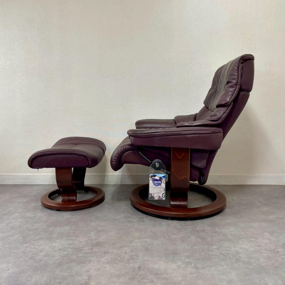 EKORNES エコーネス ストレスレス レノ M 本革 リクライニングチェア