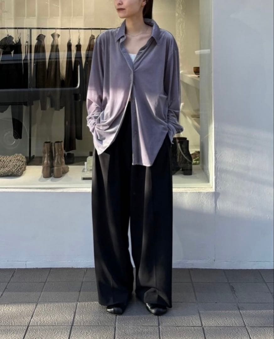 TODAYFUL トゥデイフル Roundhem Velour Shirts