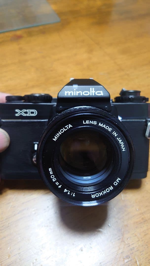 ミノルタ XD Black body MD Rokkor 50mm F1.4