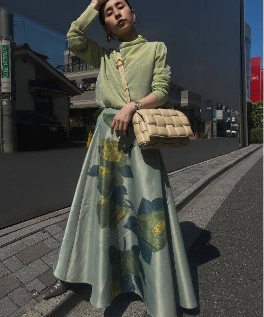 スカート Ameri ELLIE ASYMMETRY PLEATS SKIRT