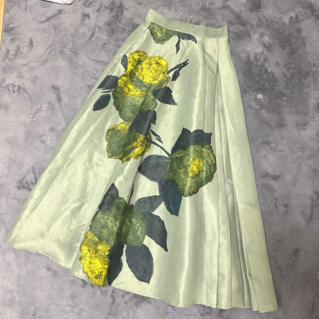 スカート Ameri ELLIE ASYMMETRY PLEATS SKIRT