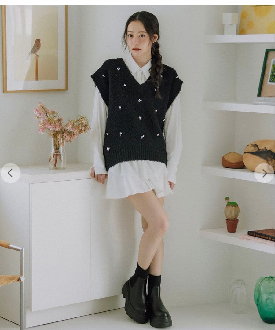 新品未使用☆サイドゴアブーツ 厚底 Mサイズ