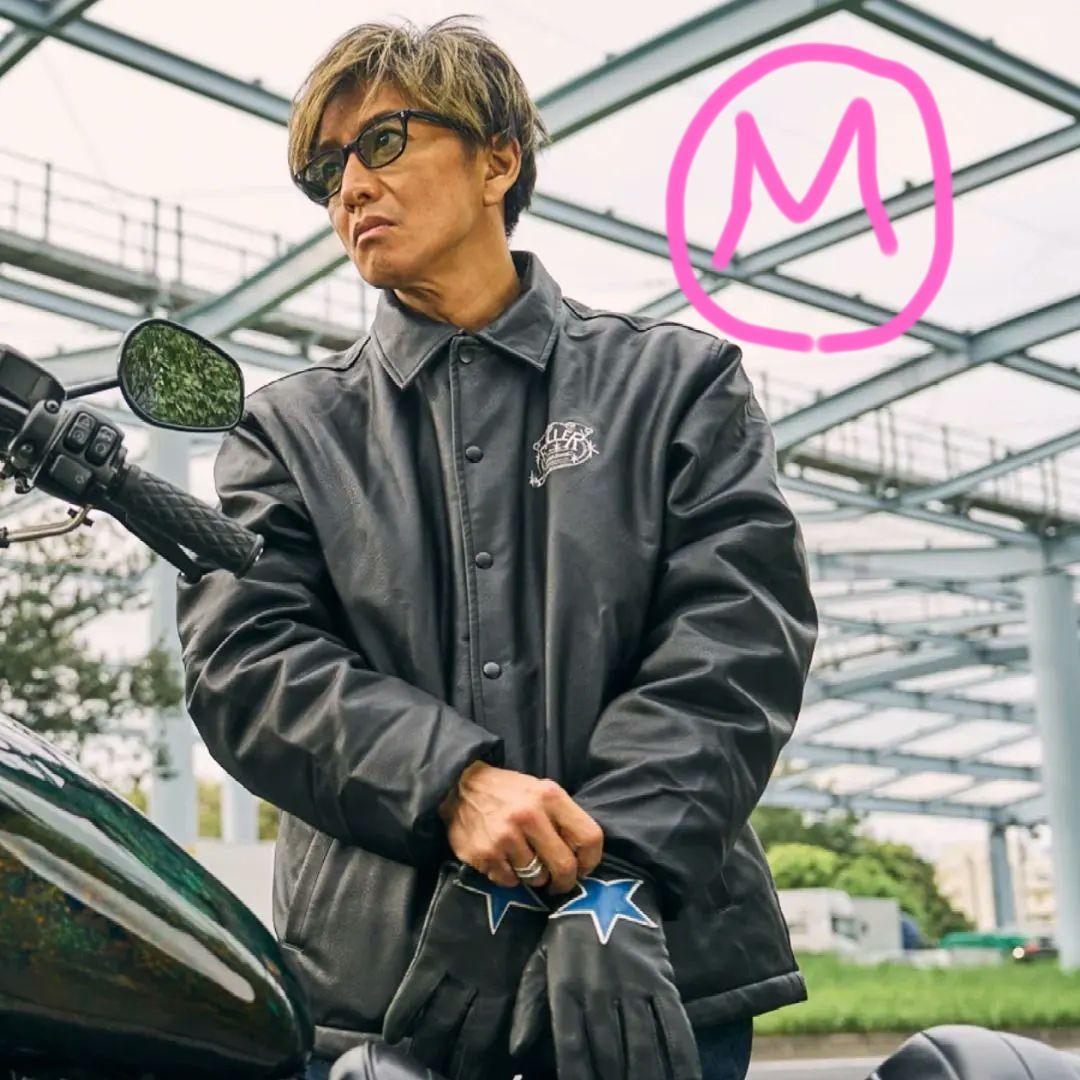 超希少Mサイズ ROLLER MAGAZINE フェイクレザーコーチジャケット