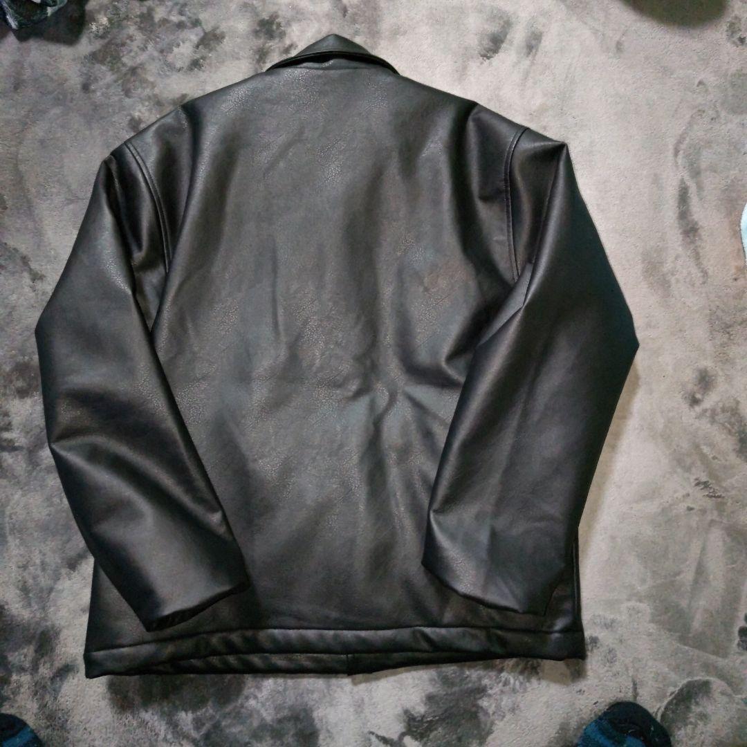 超希少Mサイズ ROLLER MAGAZINE フェイクレザーコーチジャケット