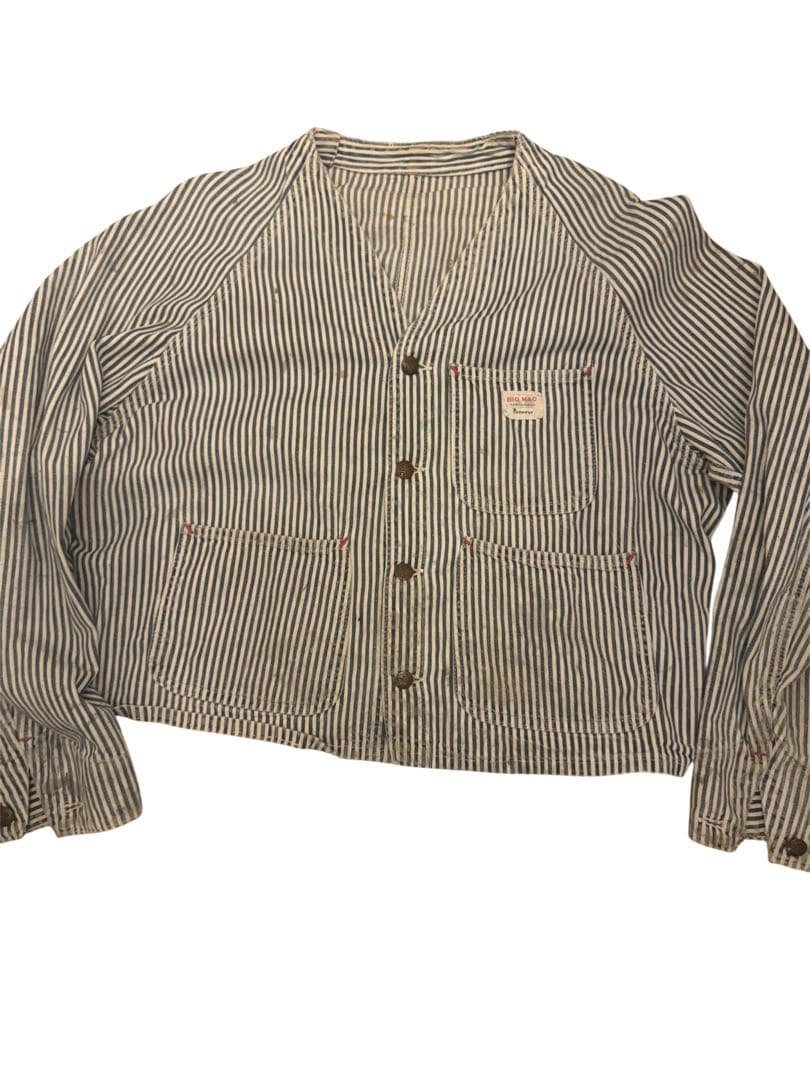 ビンテージ　BIGMAC ヒッコリー　エンジニアジャケット　ボロ　ジャンク