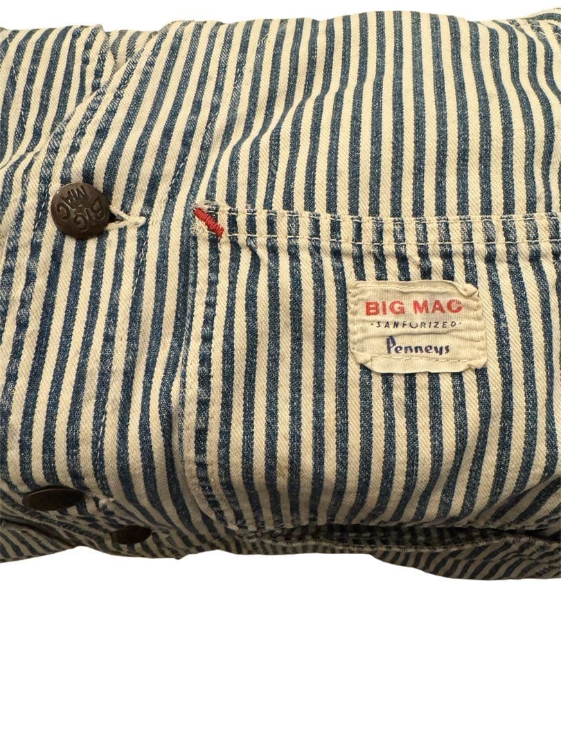 ビンテージ　BIGMAC ヒッコリー　エンジニアジャケット　ボロ　ジャンク