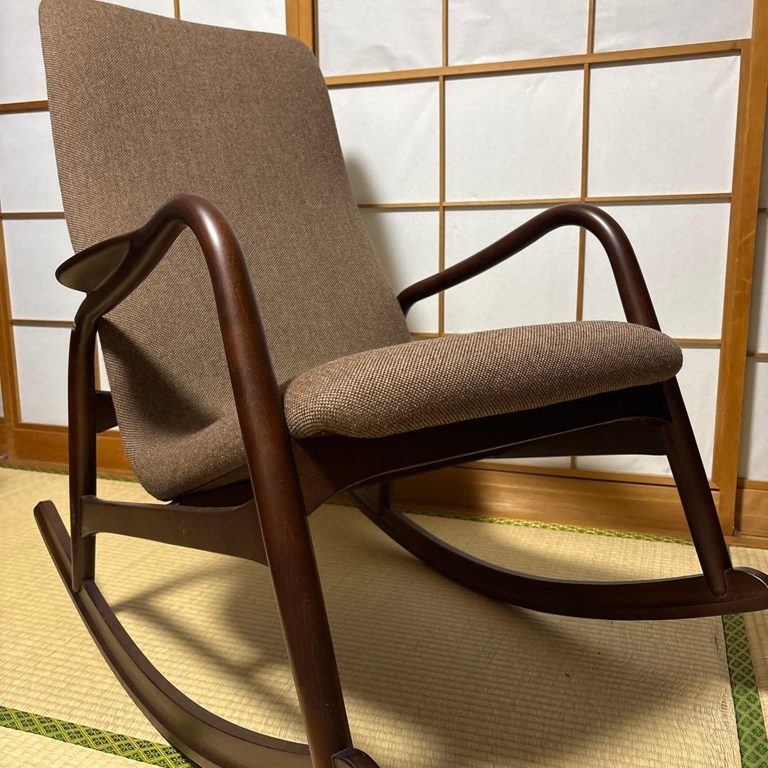 c*a様 （最終値下）秋田木工　ブラウン ロッキングチェア　椅子　家具　高級