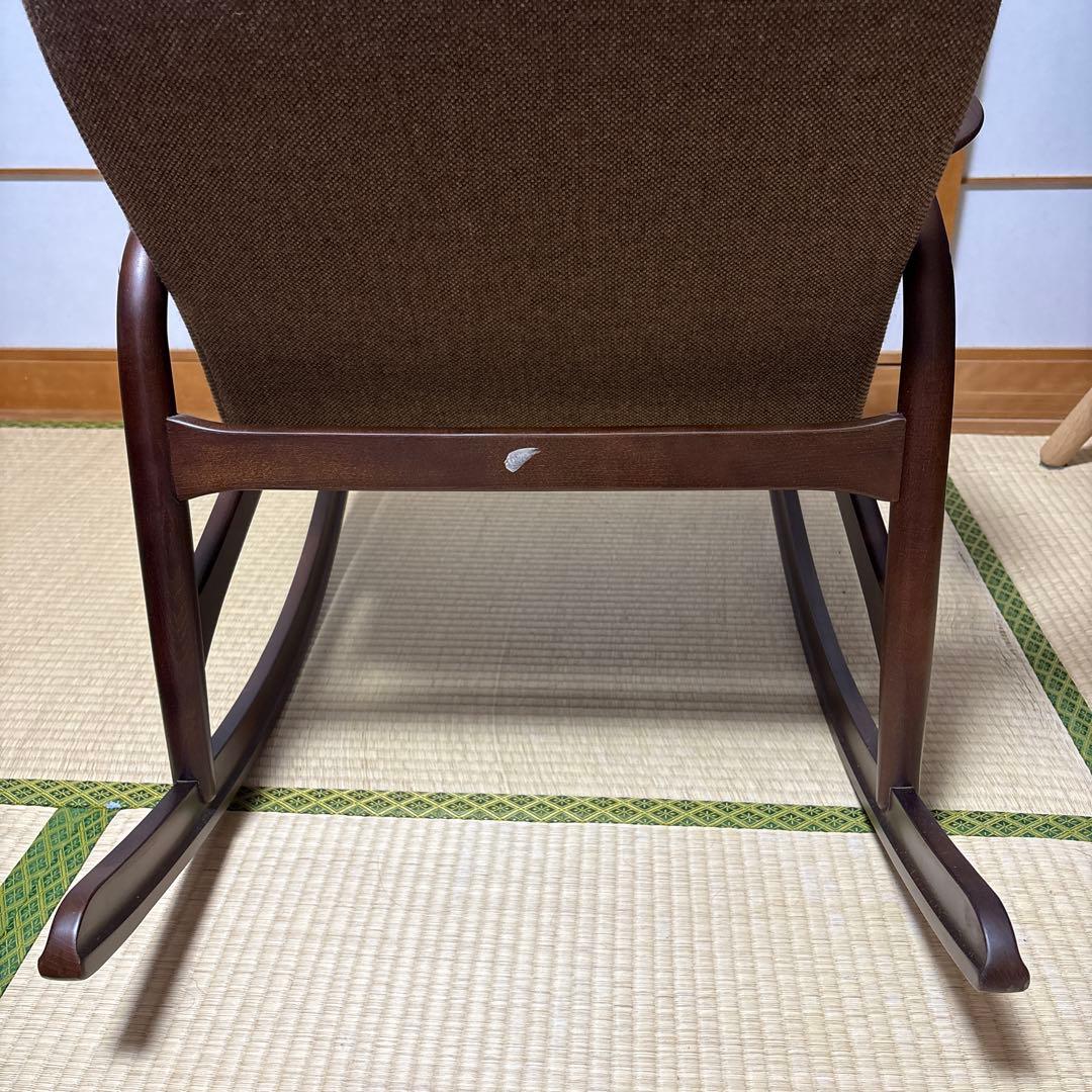 c*a様 （最終値下）秋田木工　ブラウン ロッキングチェア　椅子　家具　高級