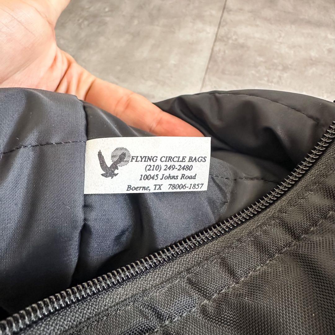 FLYING CIRCLE BAGS USA製 ブラック 黒 ヘルメットバッグ