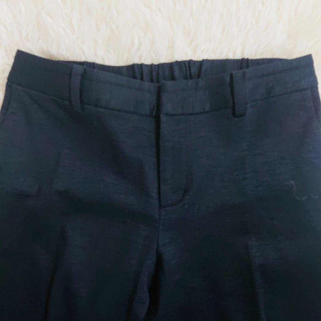 グリーンレーベルリラクシング　パンツスーツ　L　ノーカラー 近年モデル 3点 麻