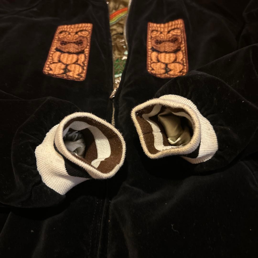 BGCO HAWAII ハワイ　オリーブグリーン スカジャン 刺繍　サイズL