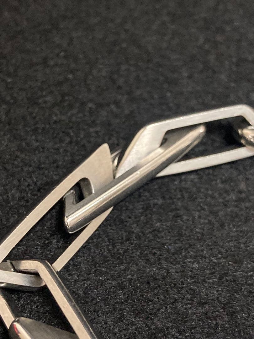 DIESEL Dロゴ チェーン ブレスレット シルバー DX1577