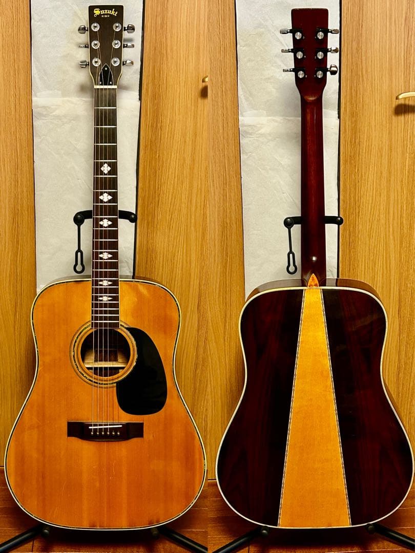 木曽鈴木W-200 3ピースバック 弦交換 調整済 鳴り良好 ハードケース付き