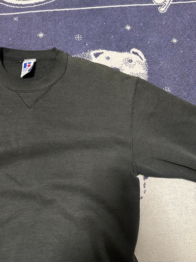 90s usa製 Russell athletic 無地スウェット　ブラック