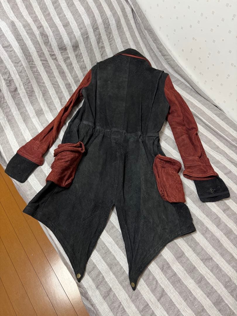 激渋 blackmeans デッドストック ロングレザージャケット サイズ3