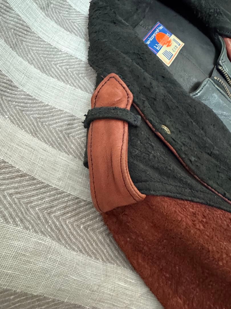 激渋 blackmeans デッドストック ロングレザージャケット サイズ3