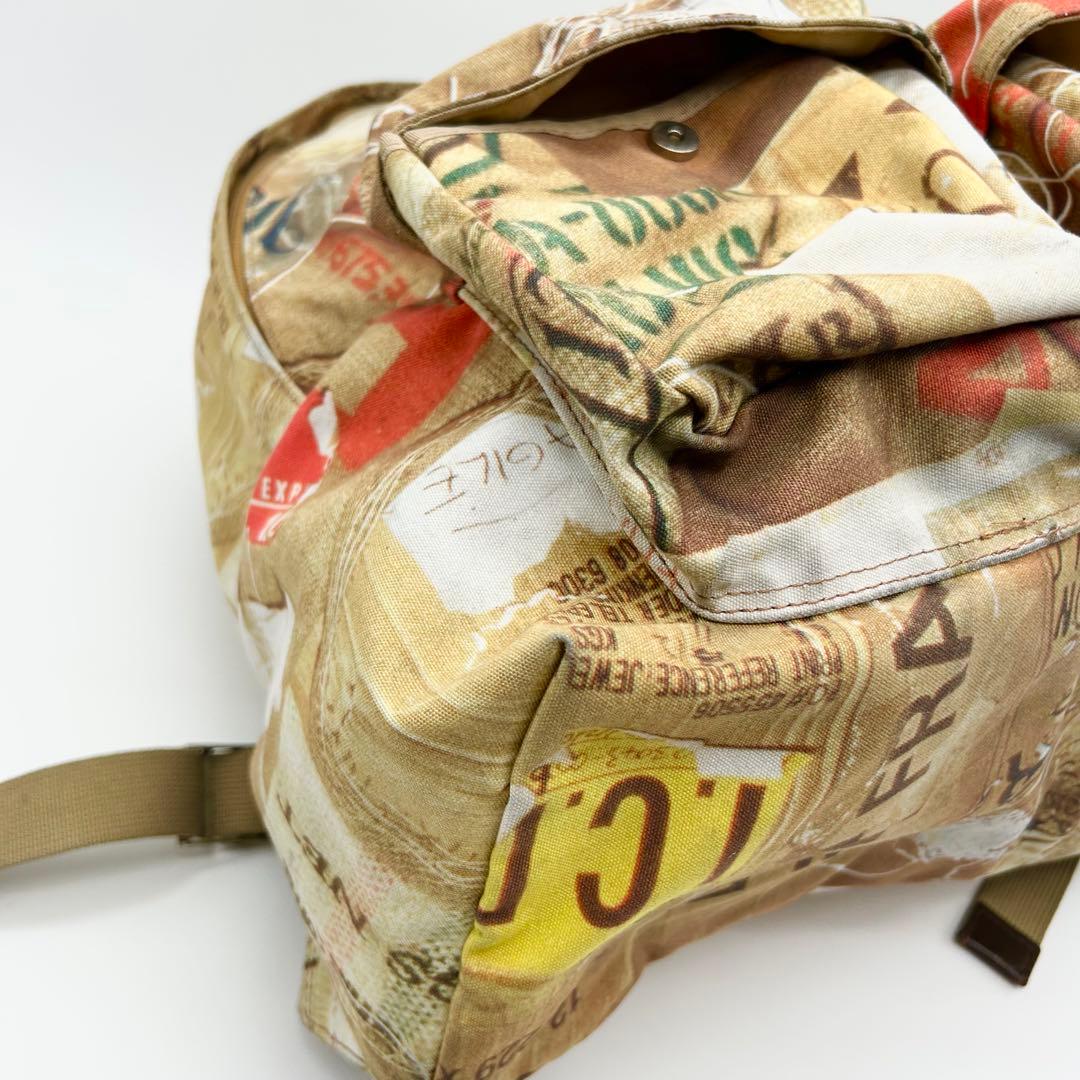 ヴィヴィアンウエストウッド オーブ キャンバス 総柄 レザー リュック