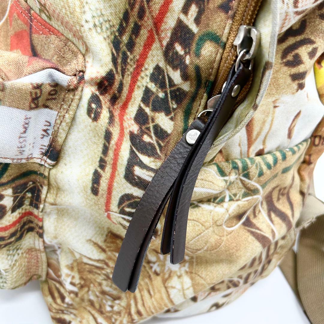 ヴィヴィアンウエストウッド オーブ キャンバス 総柄 レザー リュック