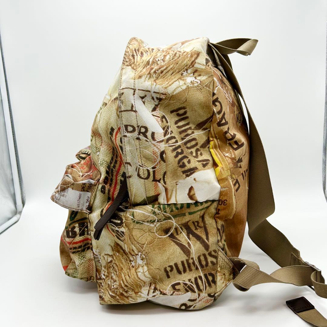 ヴィヴィアンウエストウッド オーブ キャンバス 総柄 レザー リュック