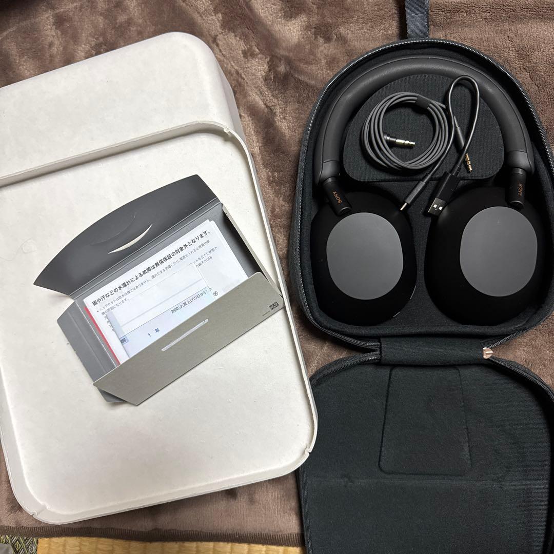 美品　SONY WH-1000XM5 ブラック ワイヤレスヘッドホン ブラック