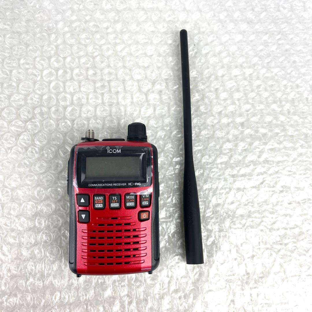 ICOM アイコム 広帯域ハンディレシーバー IC-R6 通信受信機 レッド