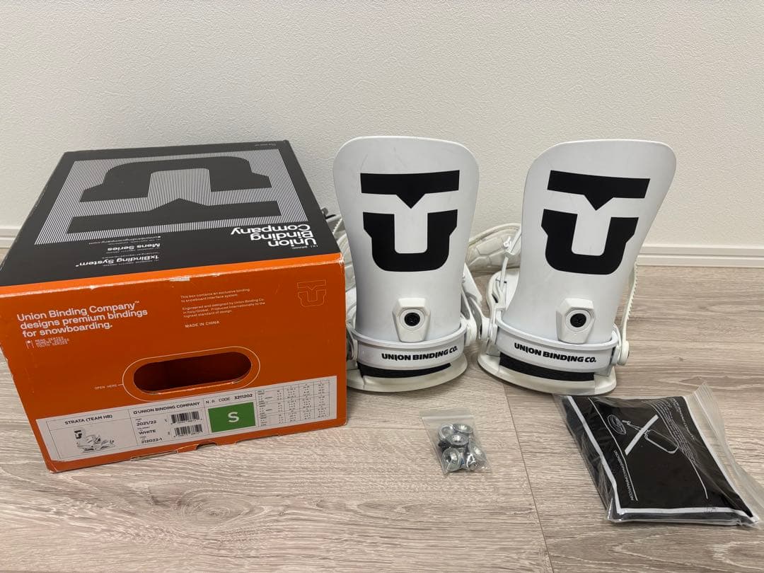 Union ホワイト ビンディング Sサイズ　21-22 希少