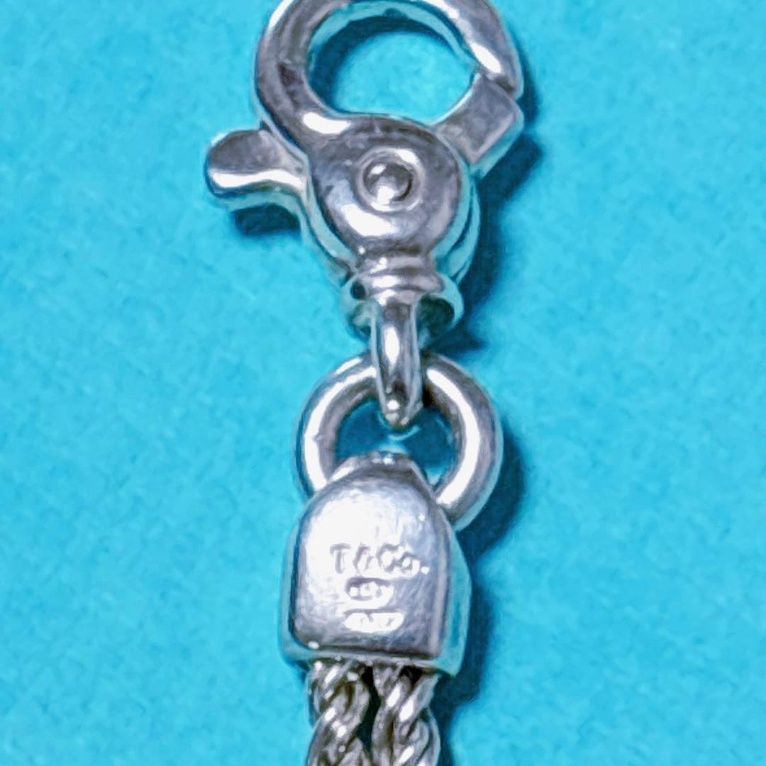 【美品】19cm ティファニー ダブルロープ ブレスレット シルバー925