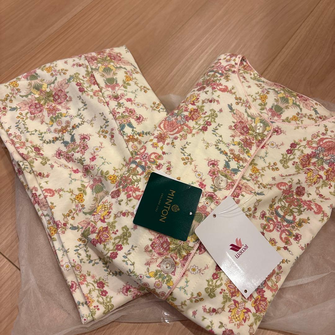 MINTON Wacoal 花柄スリープパジャマ S 上下　新品未使用