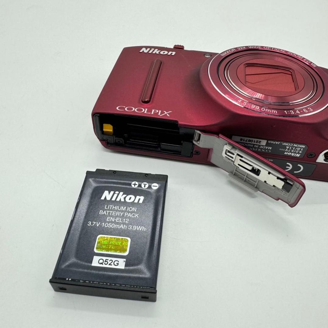 Nikon COOLPIX S9500 レッド コンパクトデジタルカメラ