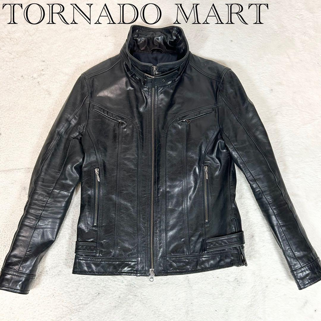 希少❗️TORNADO MART レザージャケット　牛革　ブラック　XL 完売品