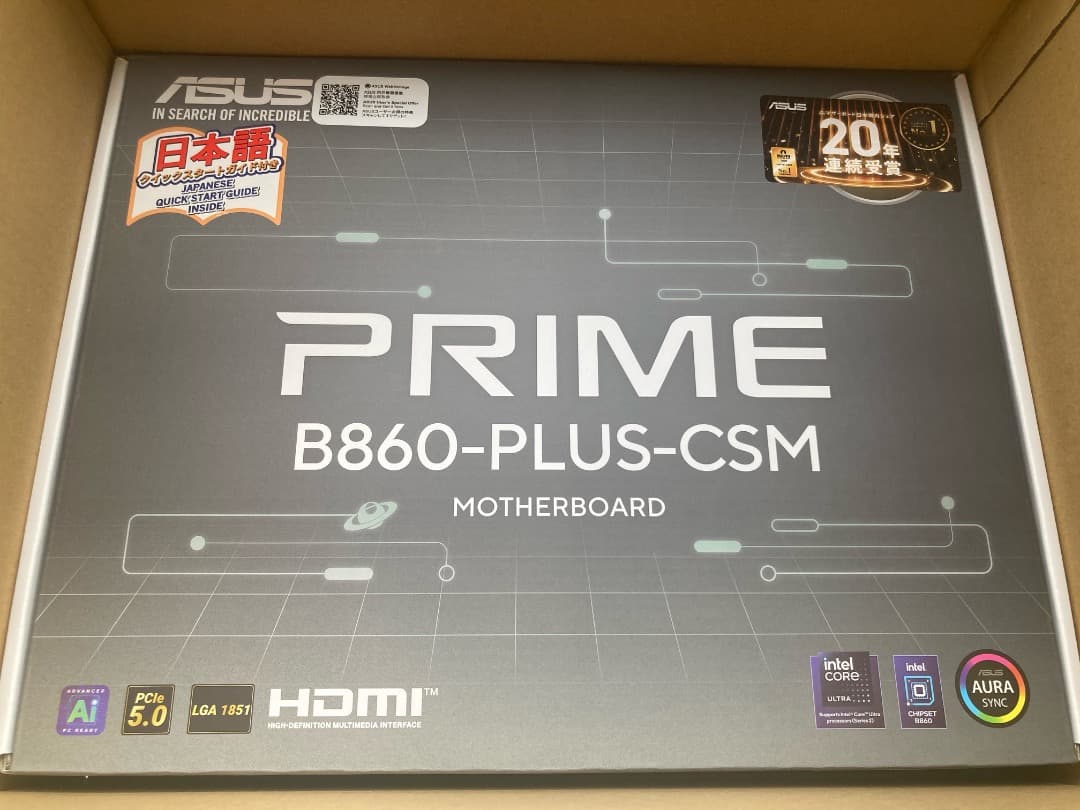 【新品・未使用】ASUS PRIME B860-PLUS-CSM マザーボード