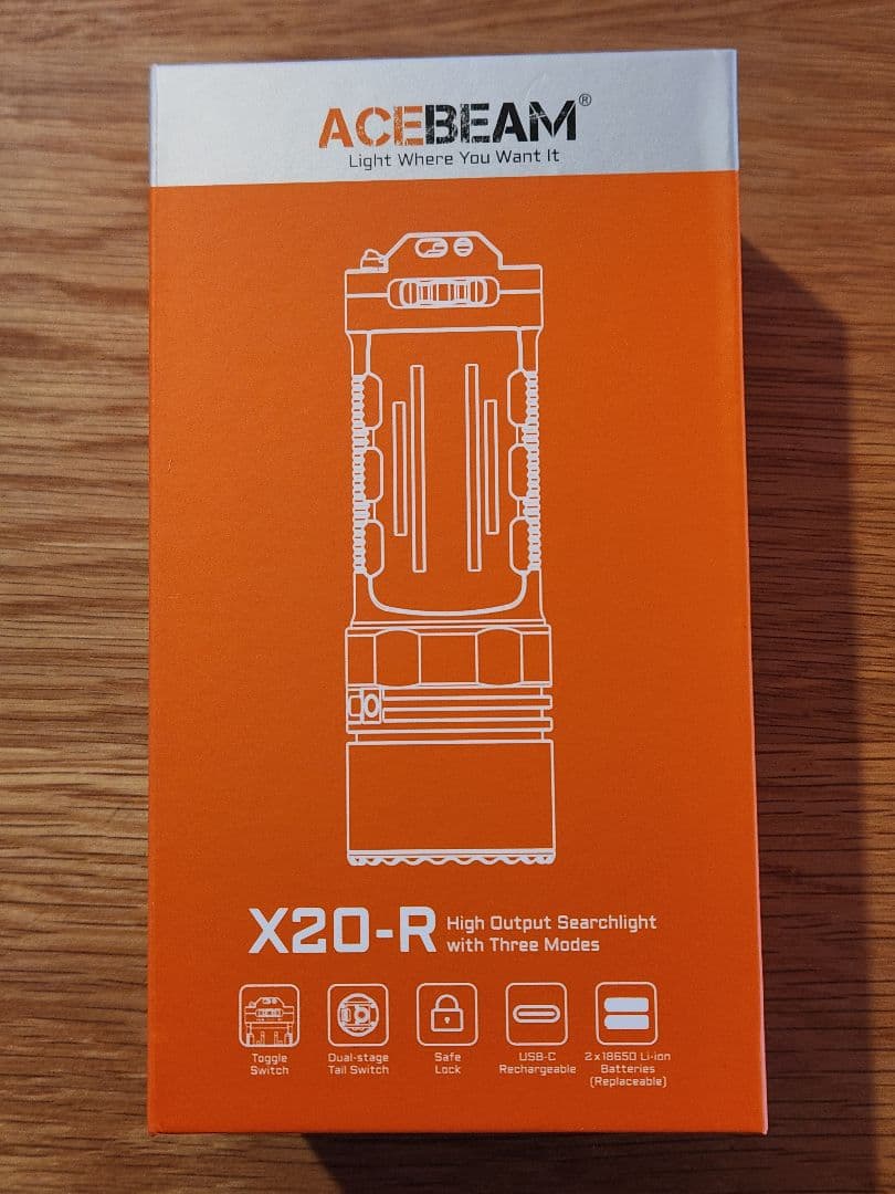 ACEBEAM X20-R デザートタン SFT-25R 6500K 8000L