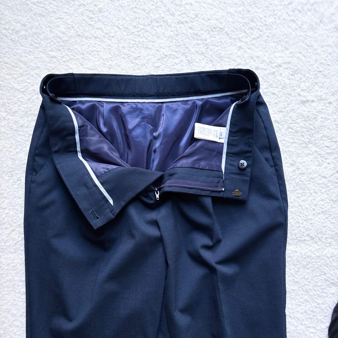 ✨美品✨ グリーンレーベルリラクシング ノーカラー スーツ ネイビー Lサイズ