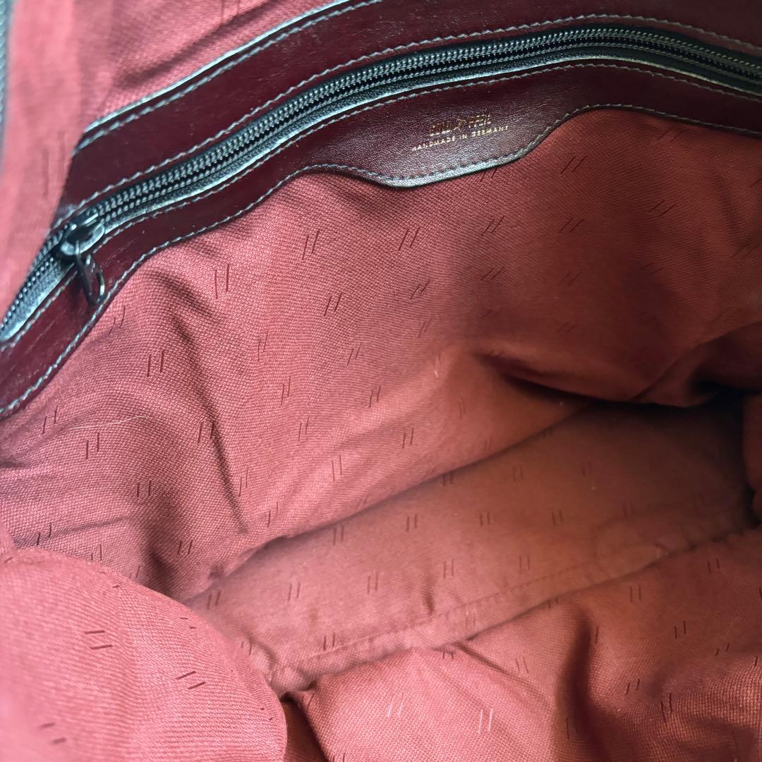 【ナツ】　ゴールドファイル レザーボストンバック