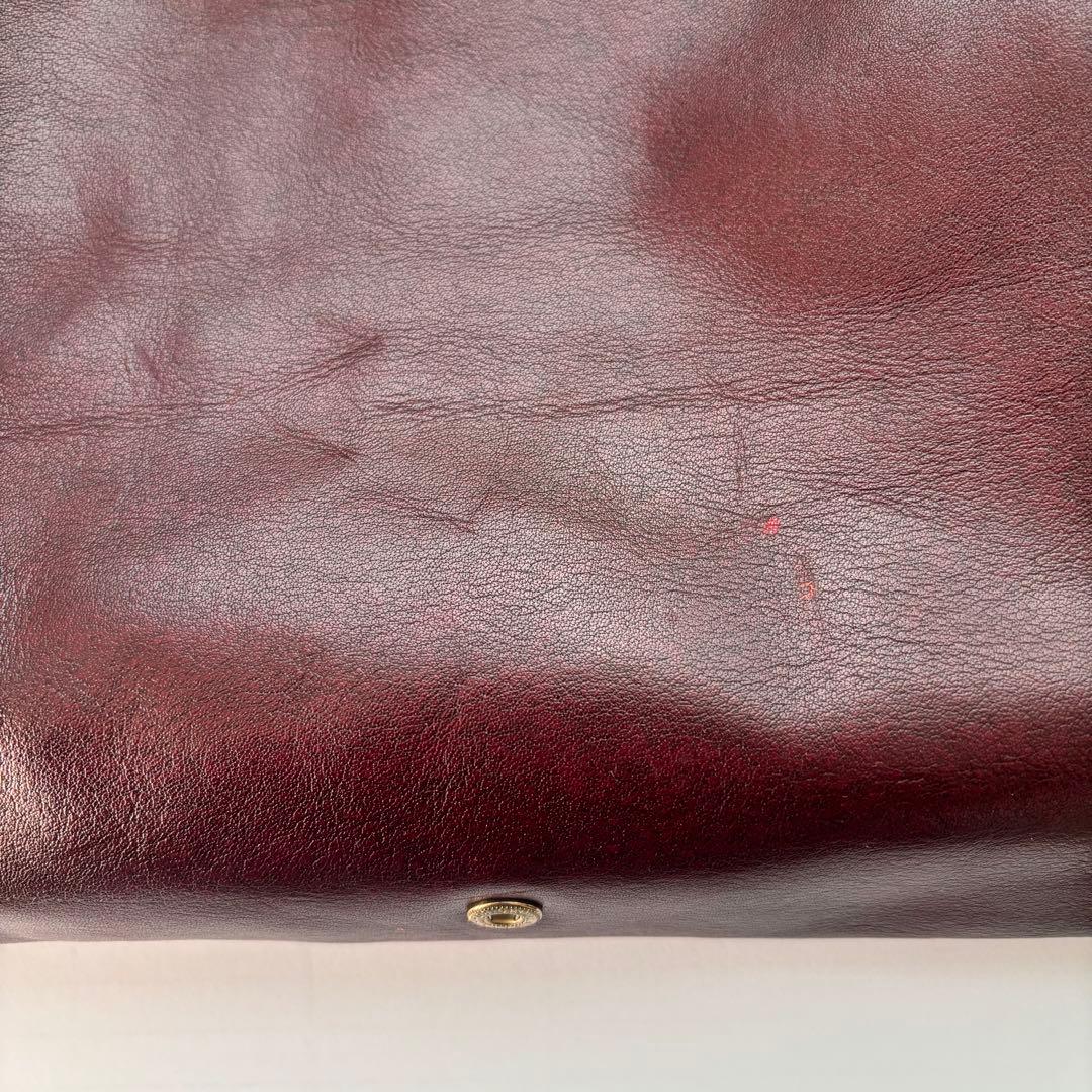 【ナツ】　ゴールドファイル レザーボストンバック