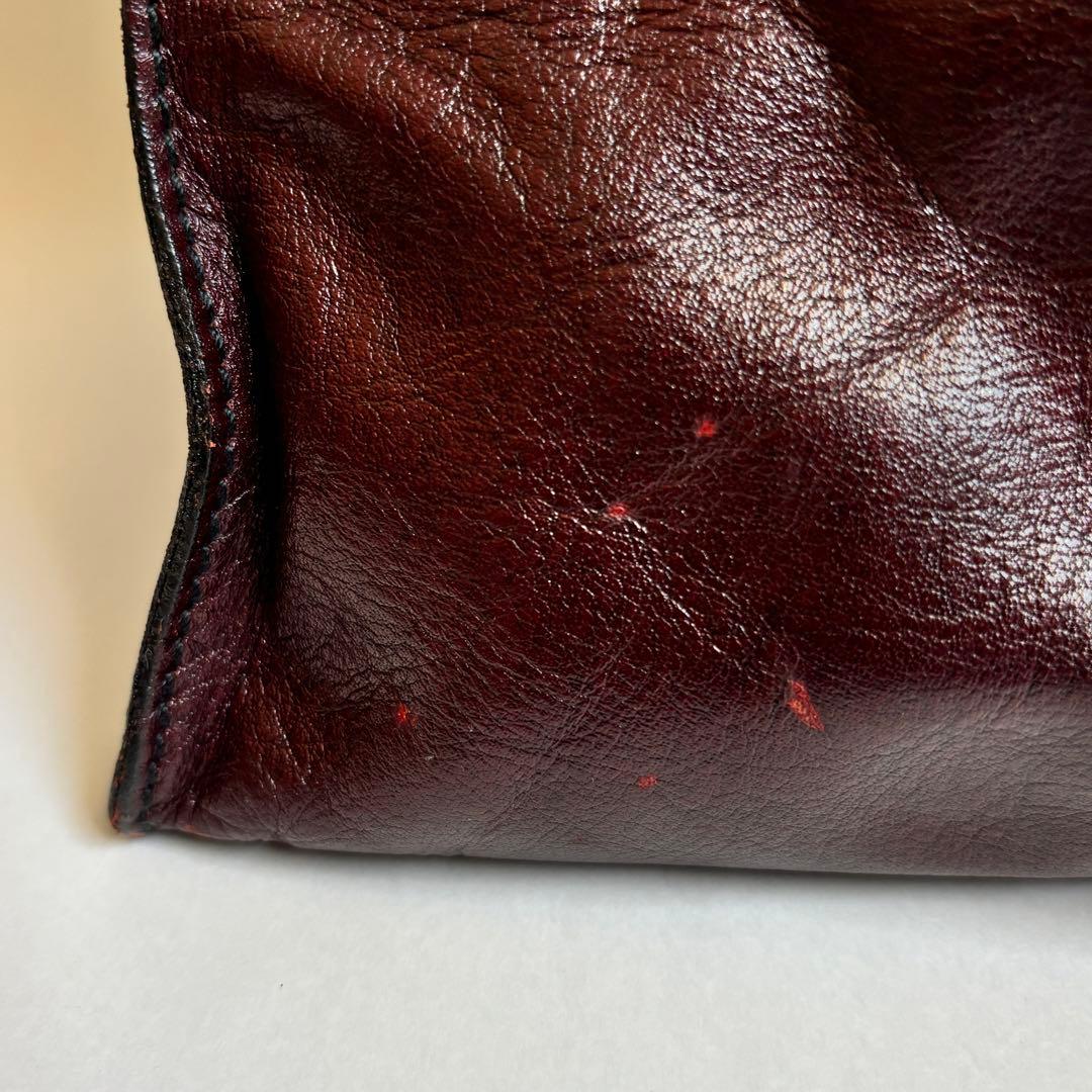 【ナツ】　ゴールドファイル レザーボストンバック