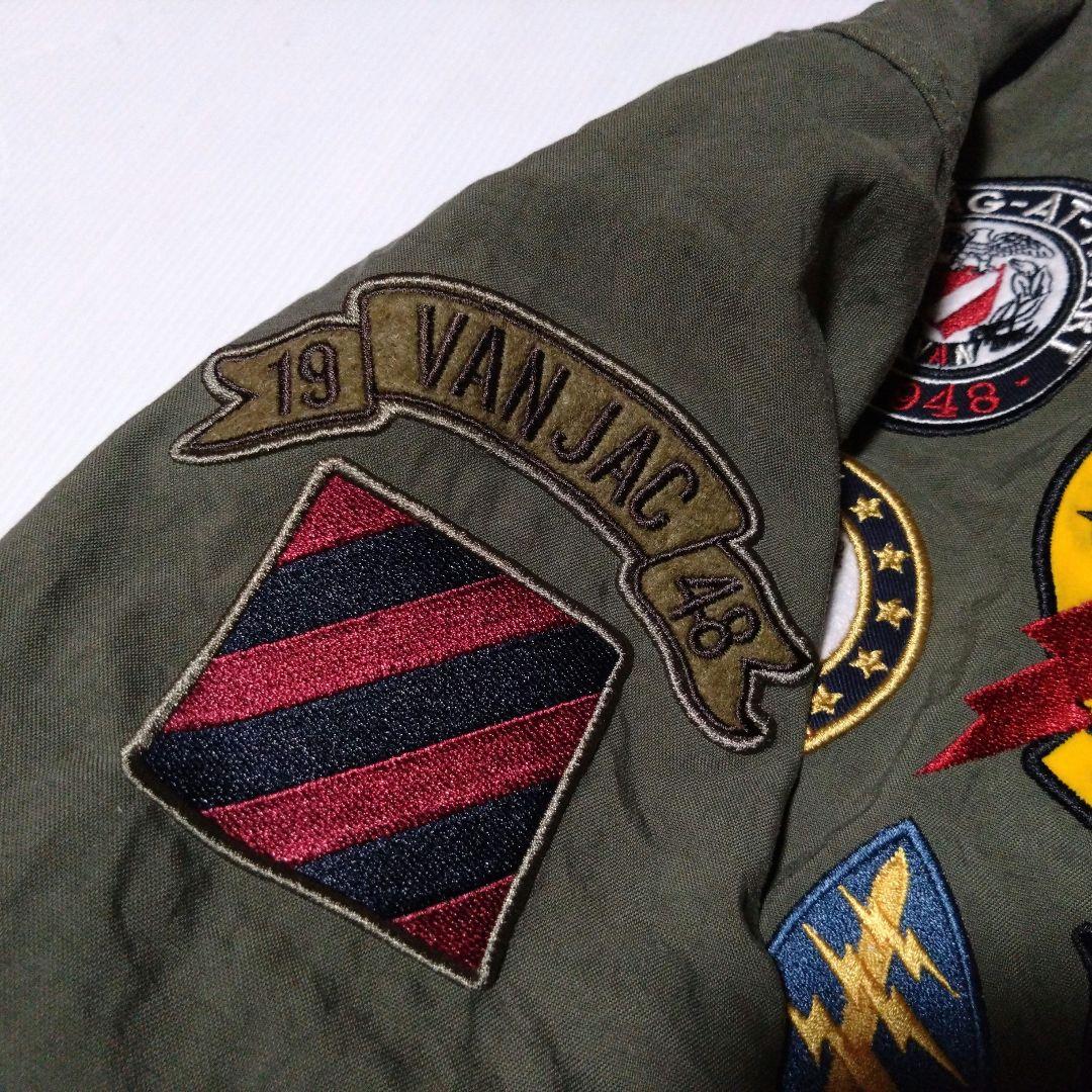 ★VANJAC　ヴァンヂャケット　エンブロイダリーMA-1／中綿入り／フルデコ★