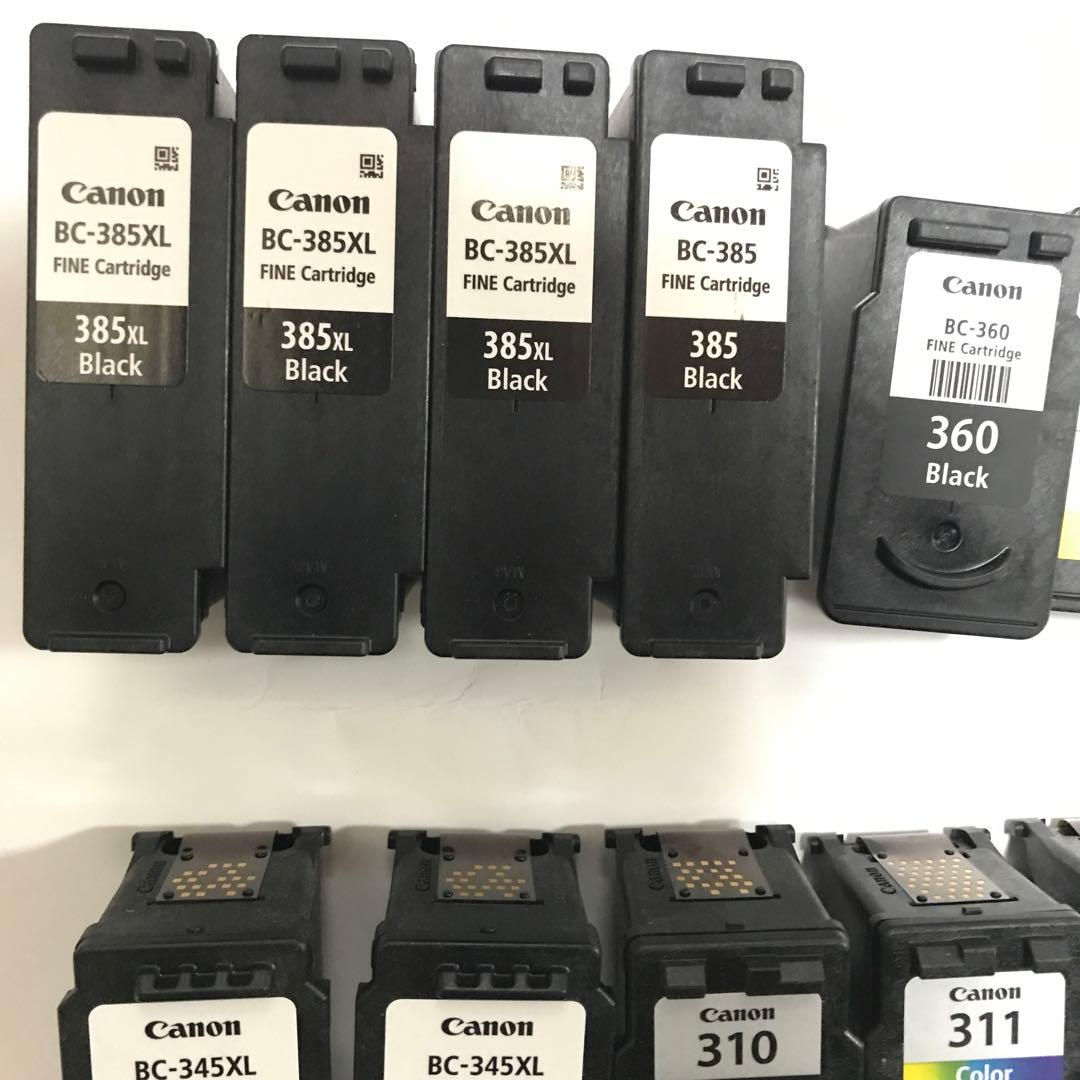 使用済みCanonインクカートリッジ 11個