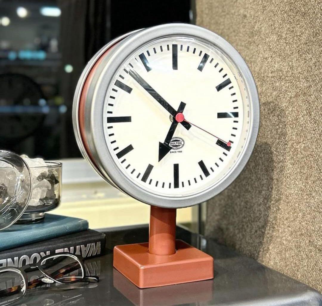 ダルトン　ダブルフェイスクロック　時計　マットブリック　ウォールクロック　新品