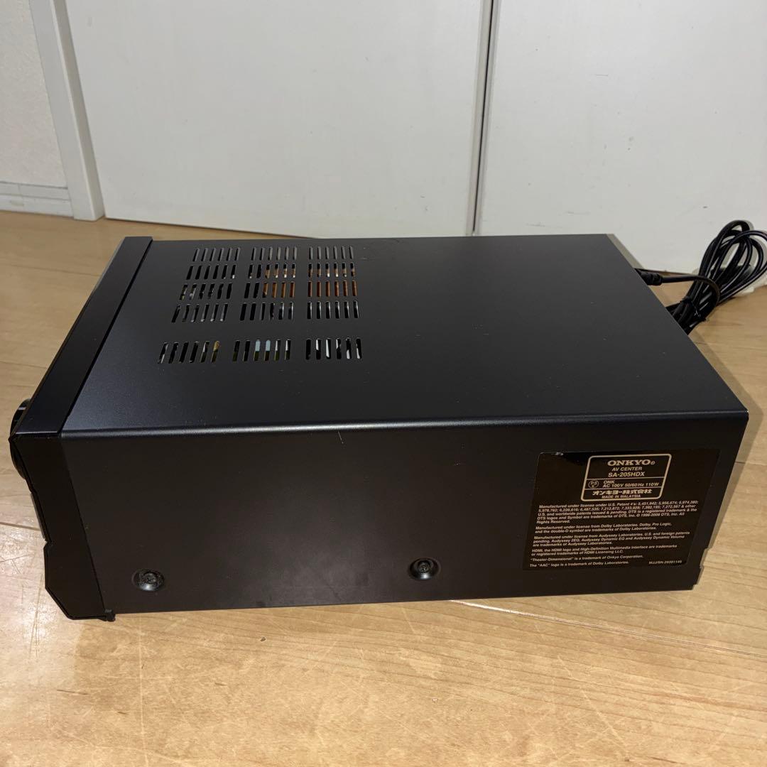【美品】ONKYO SA-205HDX AVセンター AVアンプリモコン付属