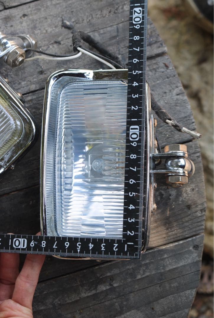 スクエア　ヘッドライト　2連　チョッパースタイル　カスタムバイク　単品でもOK