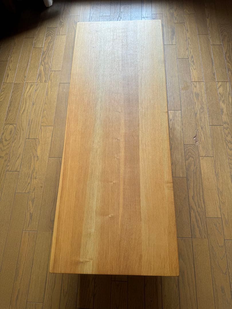 無印良品　タモ材　ベンチ　テレビ台。