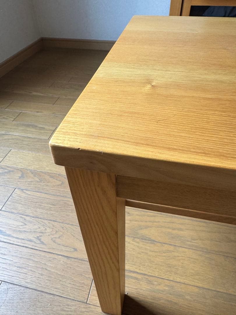 無印良品　タモ材　ベンチ　テレビ台。