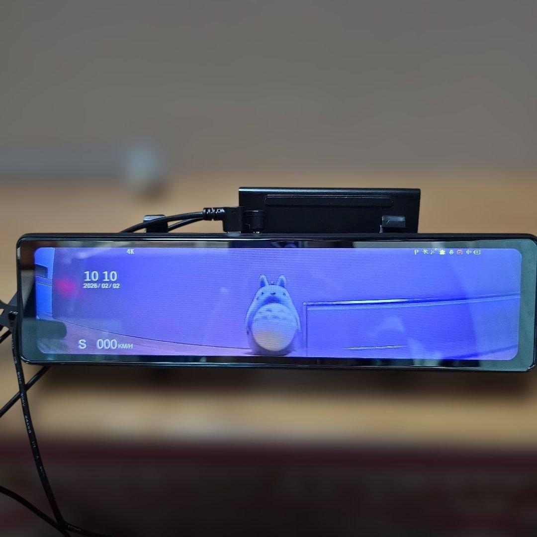 前後同時録画暗視 4K画質 ミラー型ドライブレコーダー